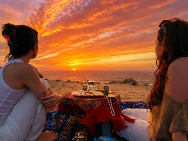 Moroccan Tea Experience at Sunset in Timlalin Tamri